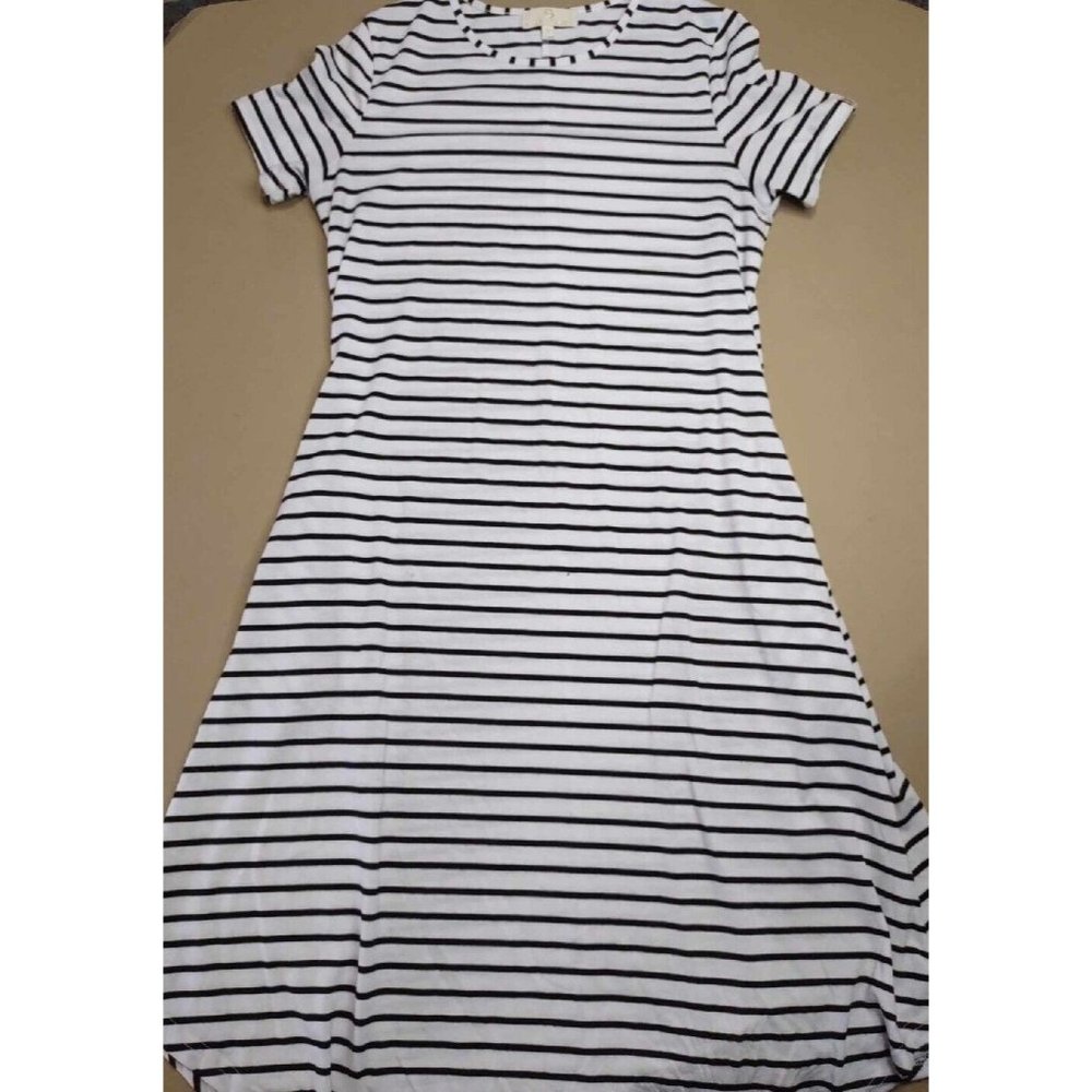 Simply Southern Women's Black And White Stripe Dress SZ S